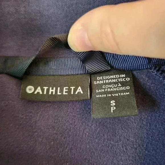 Athleta Jacket Triumph Game Pointe Full Zip Blue Size S - Picture 13 of 14